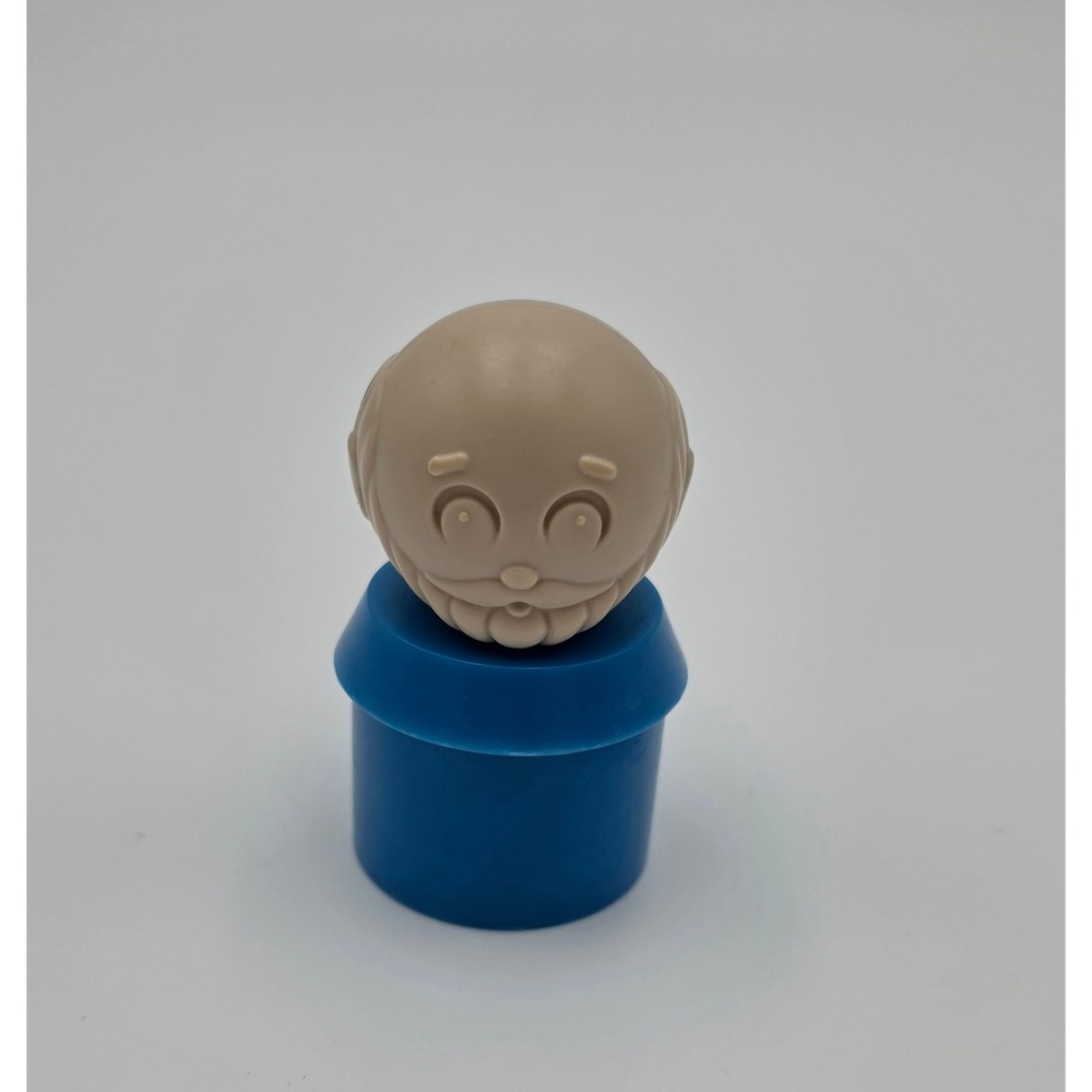 Vintage Tuppertoys Noah Figure Blue Tan Dart Ind 1735B-3 Replacement Piece
